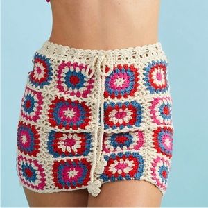 Altard State NWT Coral Reef Crochet Coverup